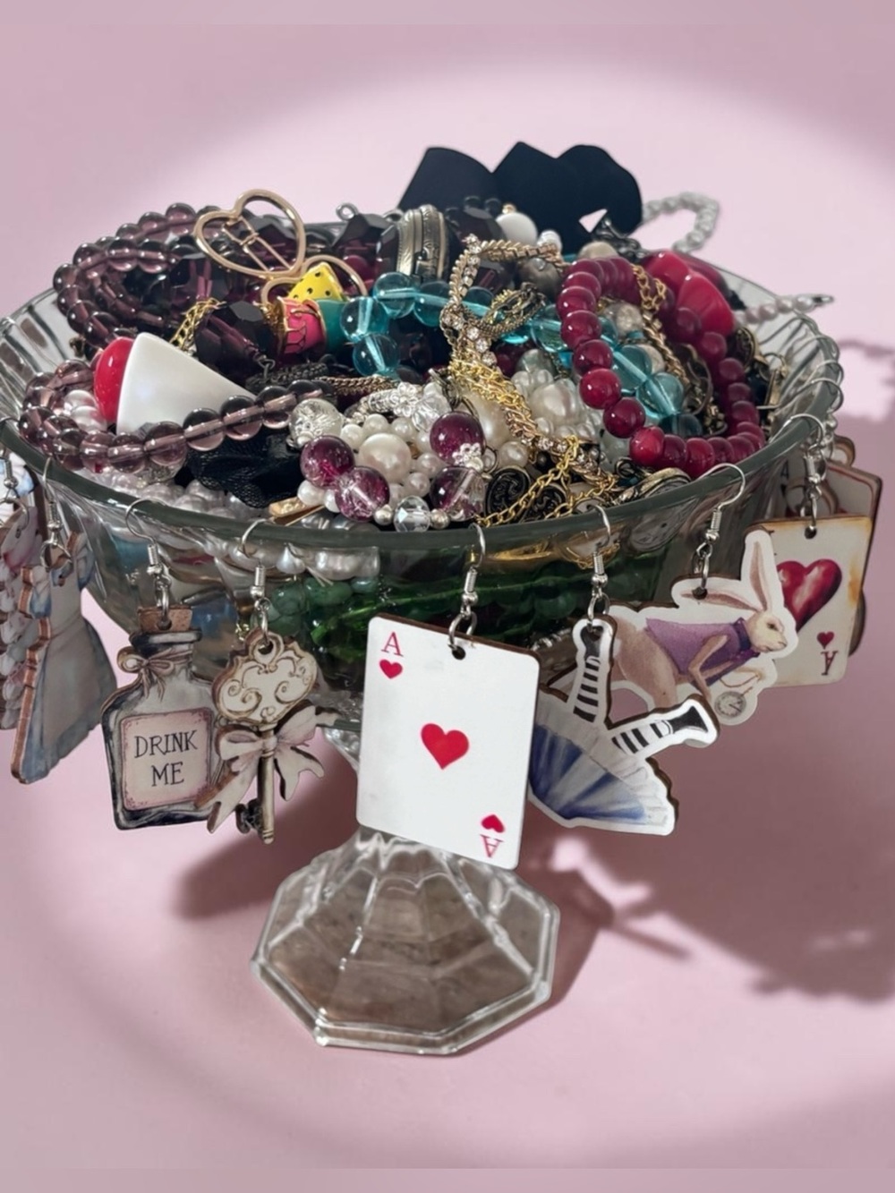 Alice in Wonderland Themed Mystery Jewelry Jar - Picture 2 of 14